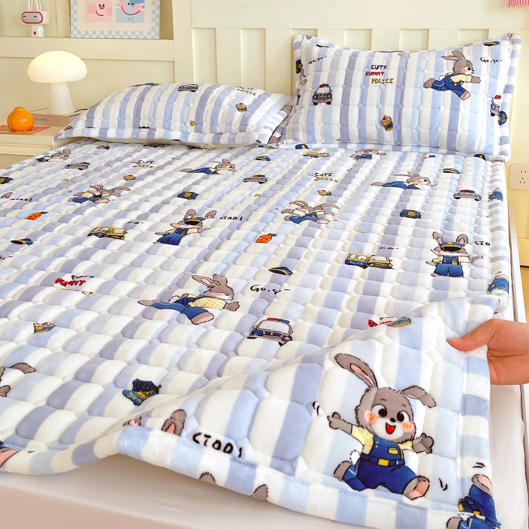 牛奶绒床垫软垫冬季加厚保暖单人学生宿舍床护垫家用卧室褥子床褥