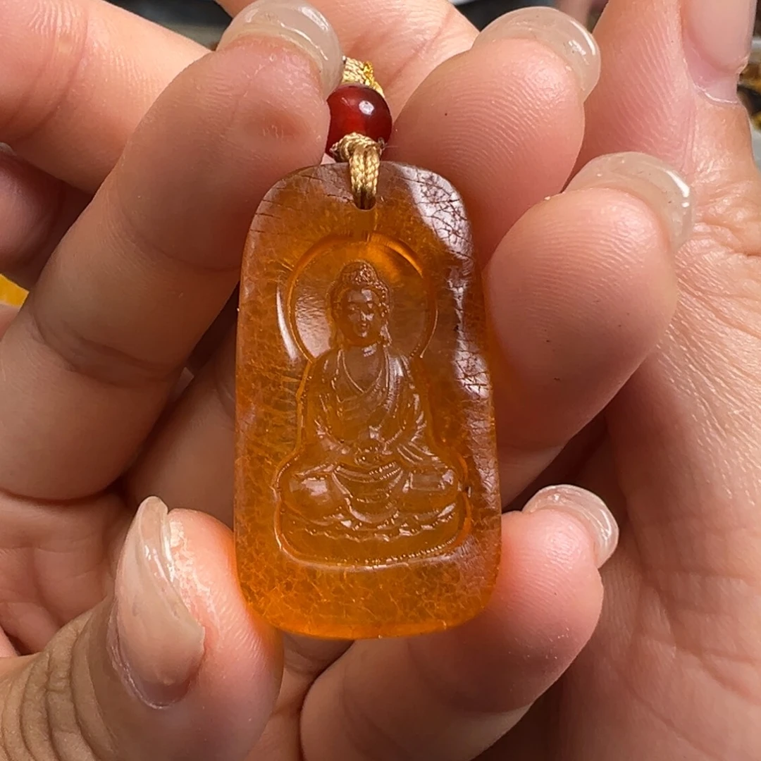 裸石琥珀未镶嵌羊猴