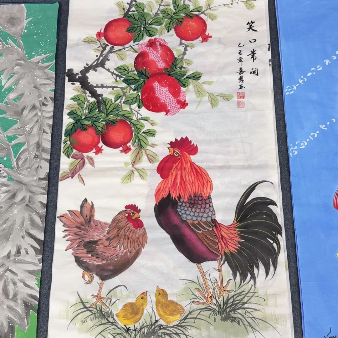 国画三尺尺寸50X100纯手绘作品