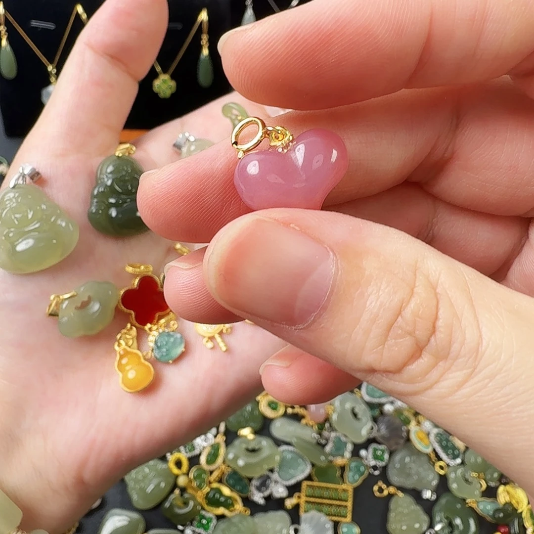 玛瑙/玉髓合金颈饰