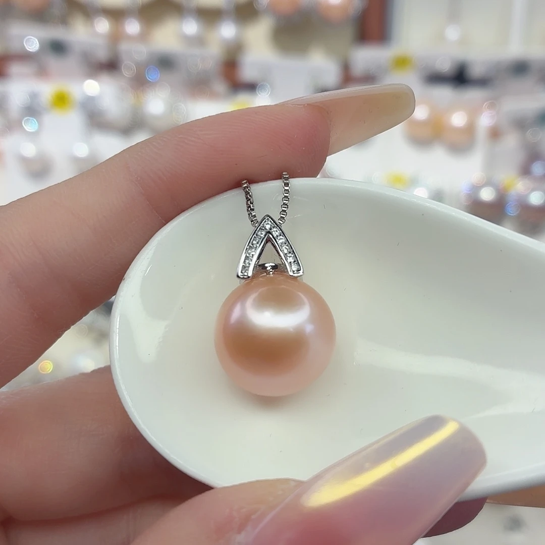 双***、银S925镶嵌淡水珍珠颈饰