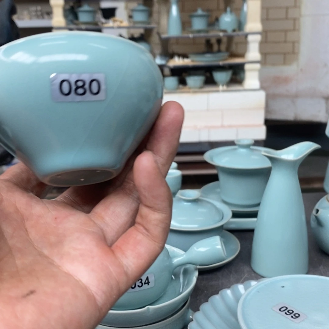 摆件8***师抱朴汝瓷仿古微瑕