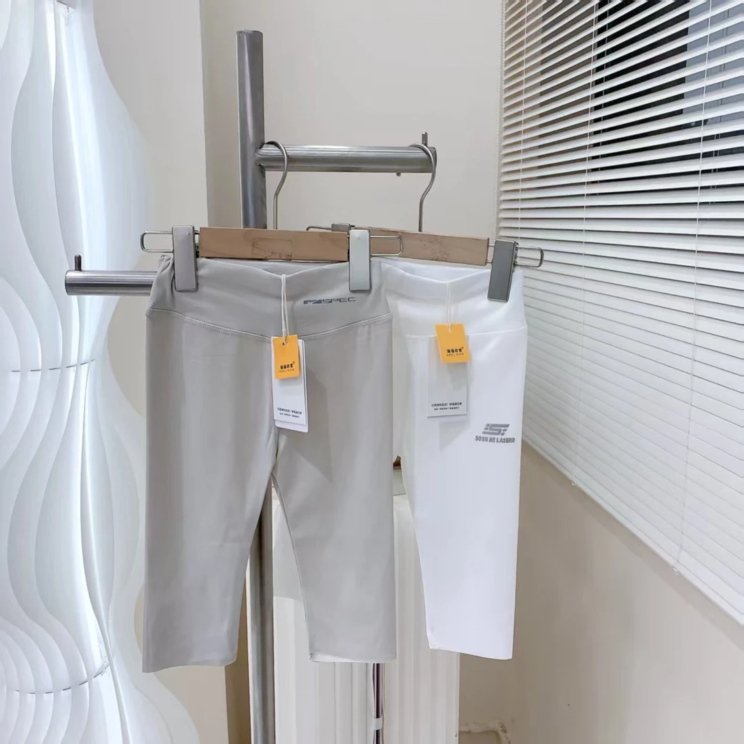 251076 女童夏季韩版棉质休闲潮流七分洋气百搭骑行裤