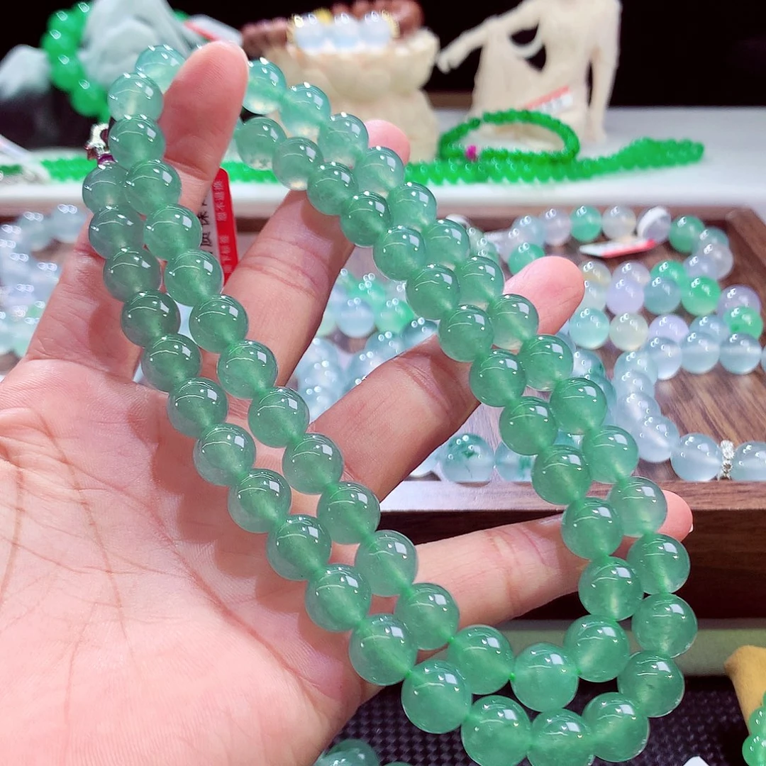 翡翠未镶嵌手镯卡10