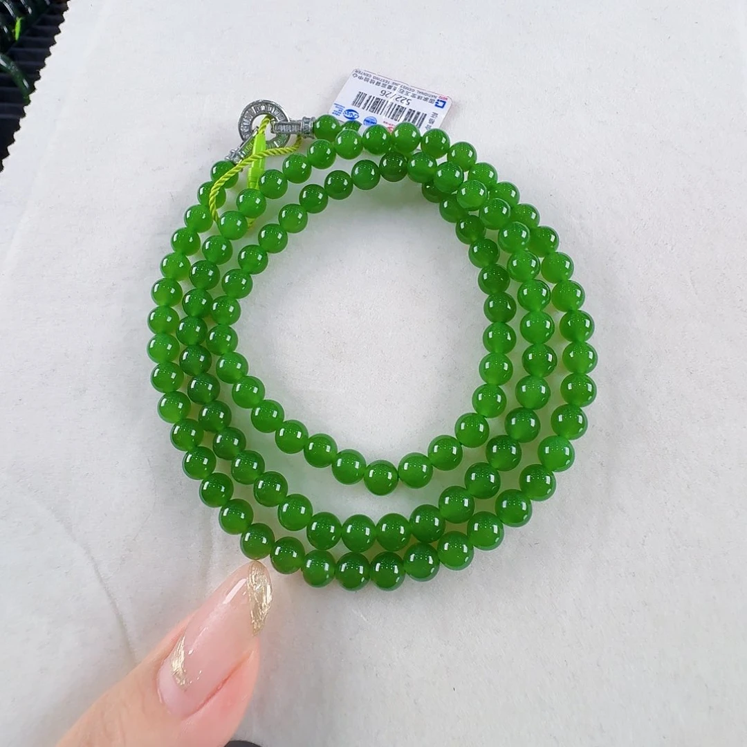 l***k和田玉（碧玉）未镶嵌颈饰