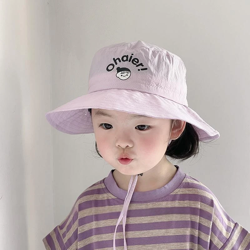 宝宝帽子春夏款速干透气薄款遮阳帽轻量防晒渔夫帽儿童户外太阳帽