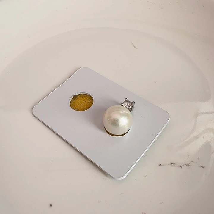 淡水珍珠颈饰银S925镶嵌11-12mm