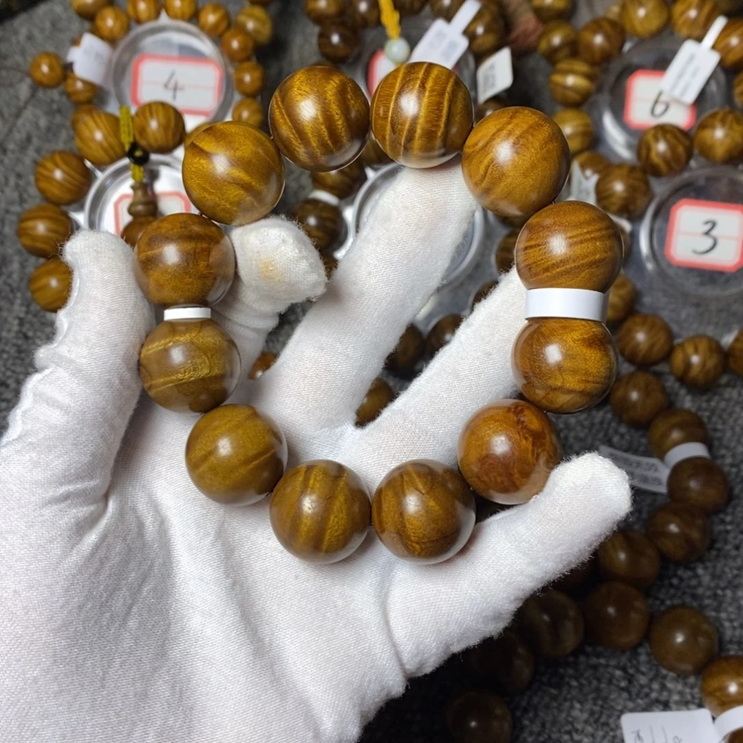 手串/手链楠木（金丝楠）红油底2.0水波88