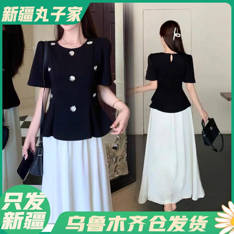 【82082#衣52裙82cm/新款气质套装裙