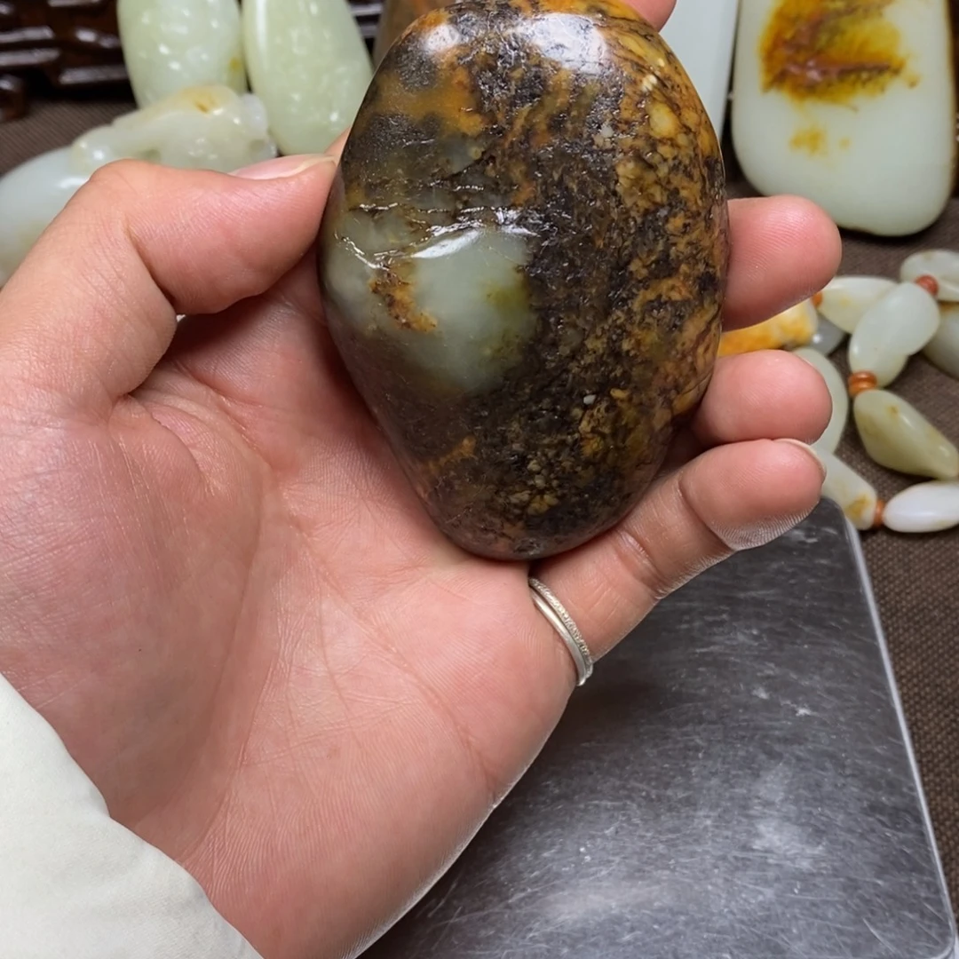 和田玉未镶嵌挂件