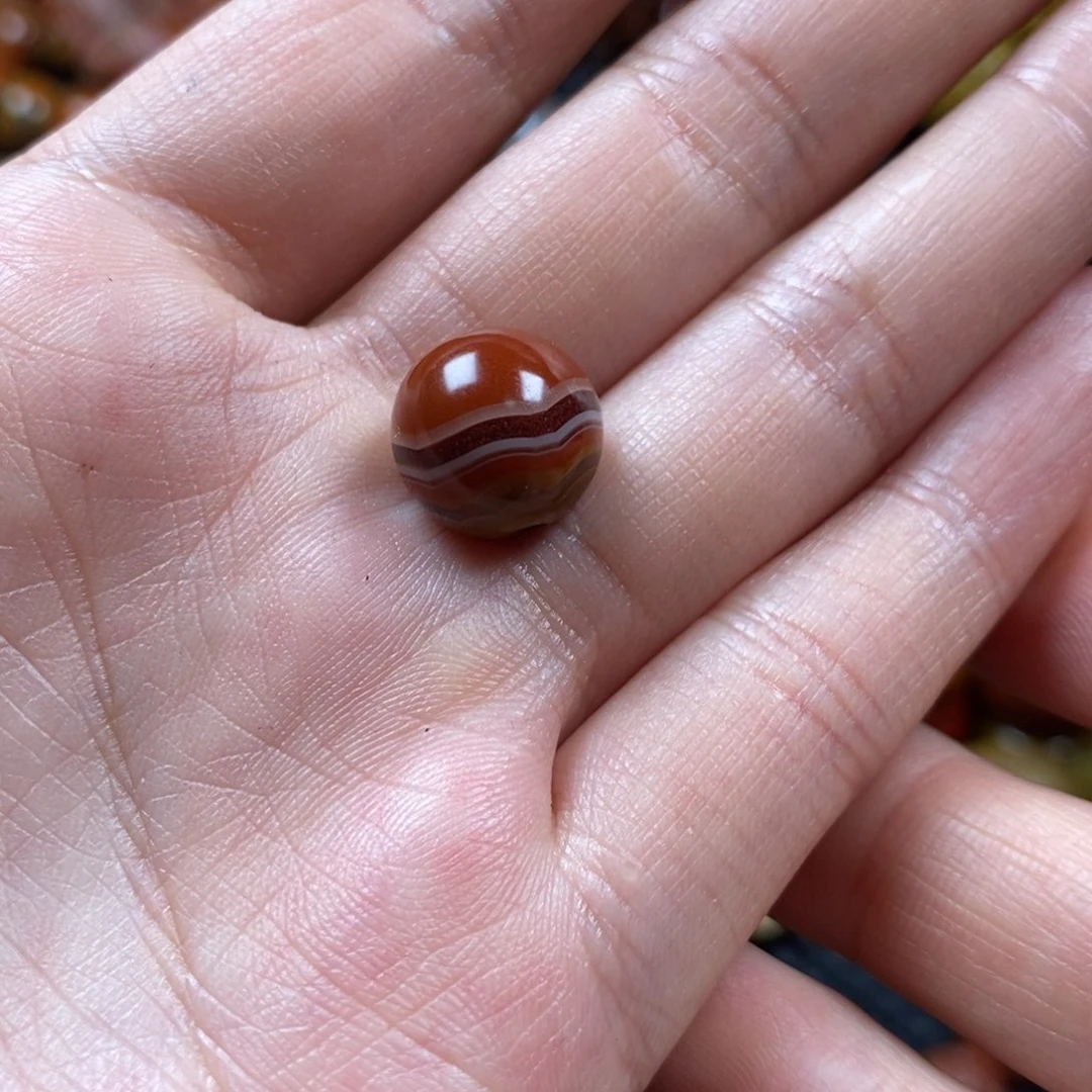 玛瑙/玉髓圆珠未镶嵌仁*