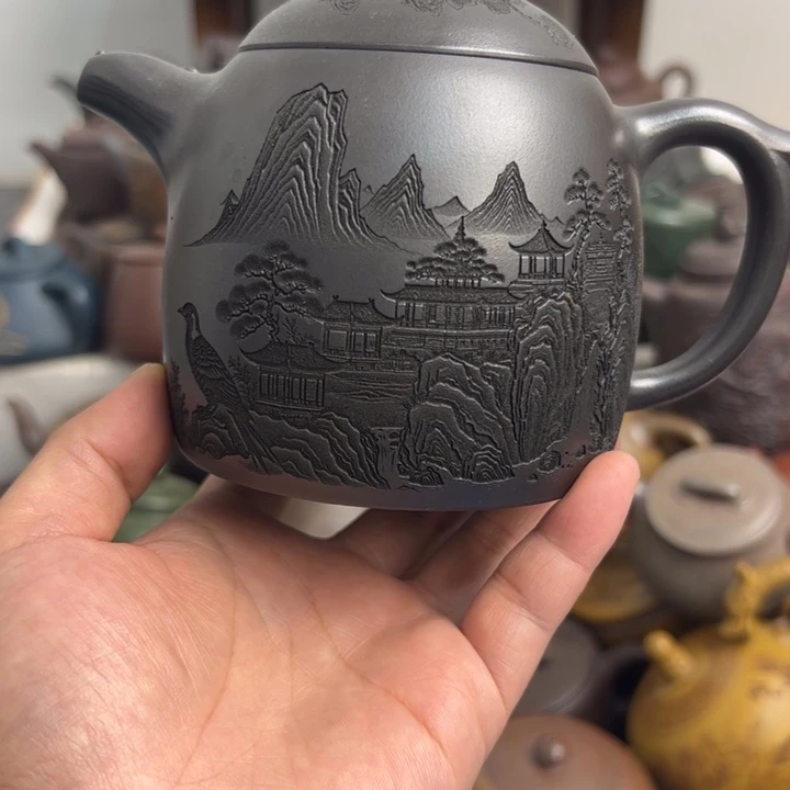 茶壶紫砂底部跳砂