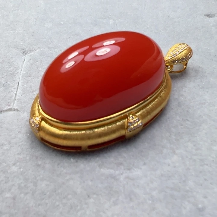 南红玛瑙未镶嵌吊坠