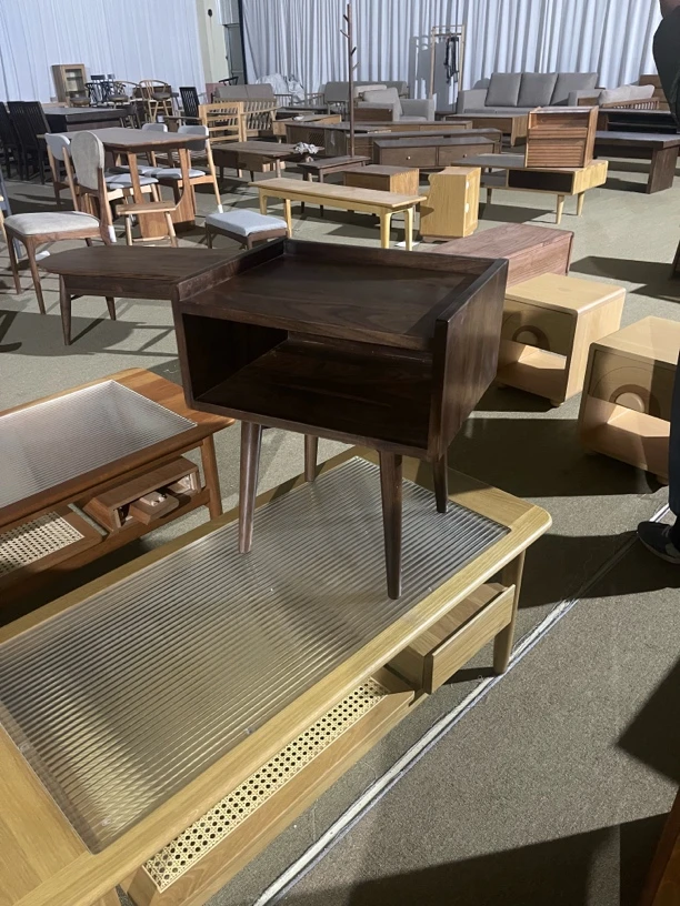 北美黑胡桃床头柜 孤品 无售后