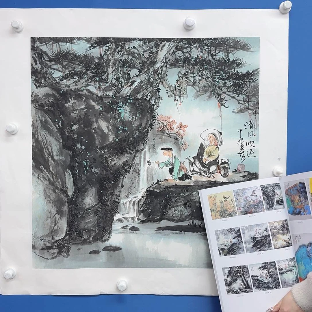 国画多次参加国内外大型会议