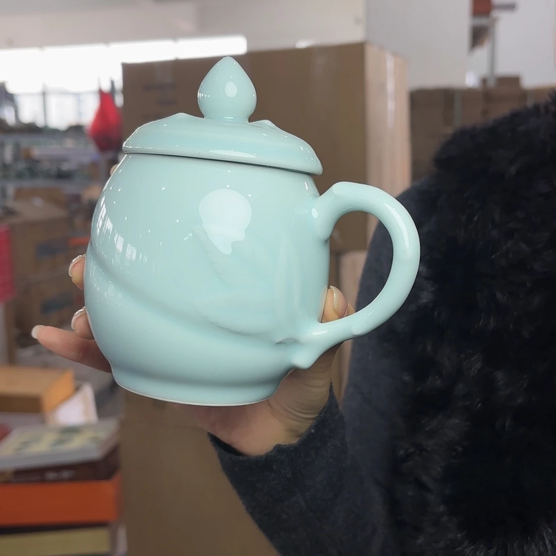 龙泉云间青瓷小米茶器