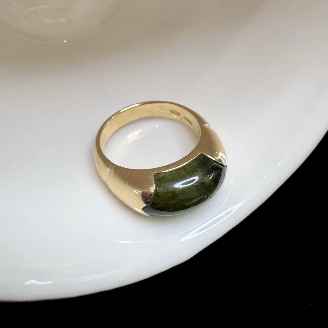 95新 BVLGARI/宝格丽 宝格丽橄榄石750戒指 2502118
