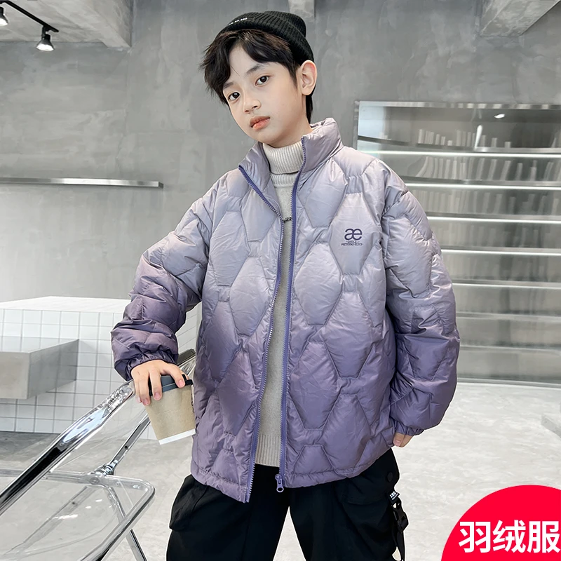 男童冬季短款羽绒服2025新款冬装儿童冬款外套炸街 DF010