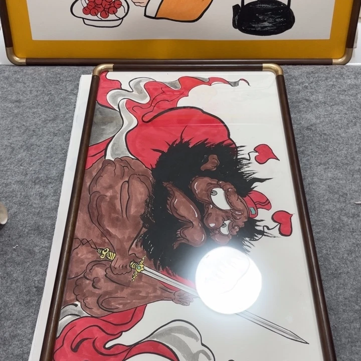 国画手绘禅意画一物一拍