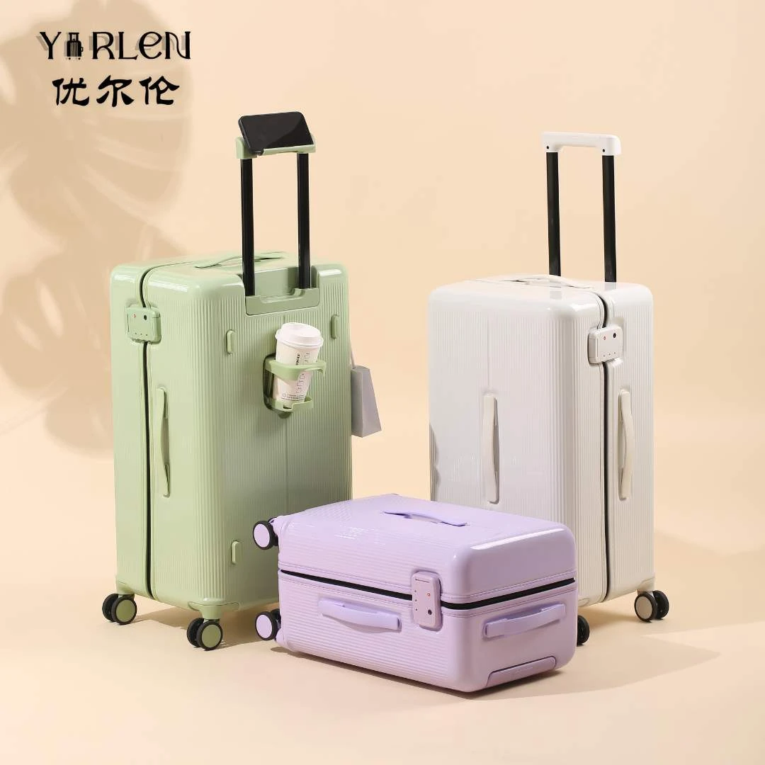 优尔伦新款大容量镜面行李箱高颜值糖果色学生旅行箱密码登机箱