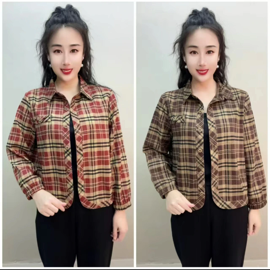 经典版时尚爆款格子衫磨毛棉简约大方