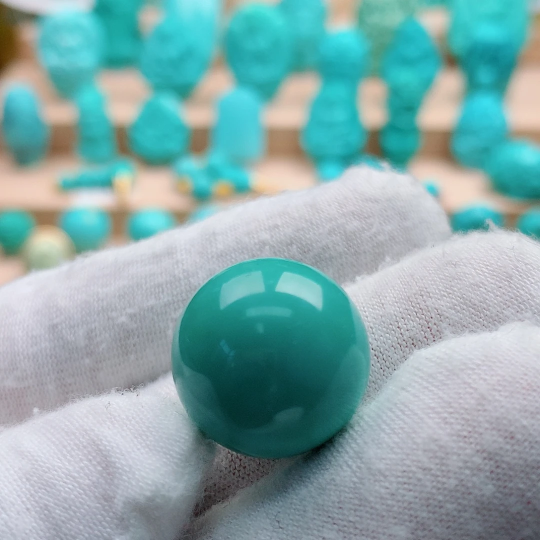 绿松石未镶嵌圆珠