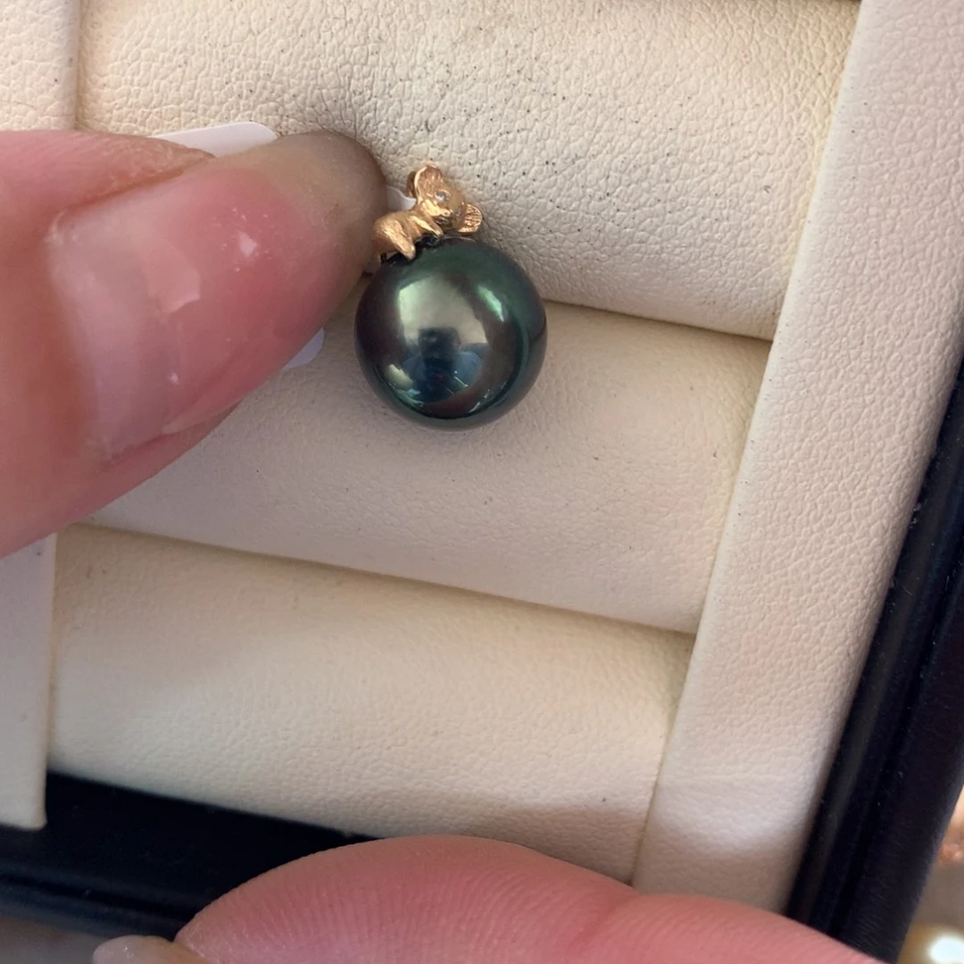 海水珍珠18K金镶嵌颈饰