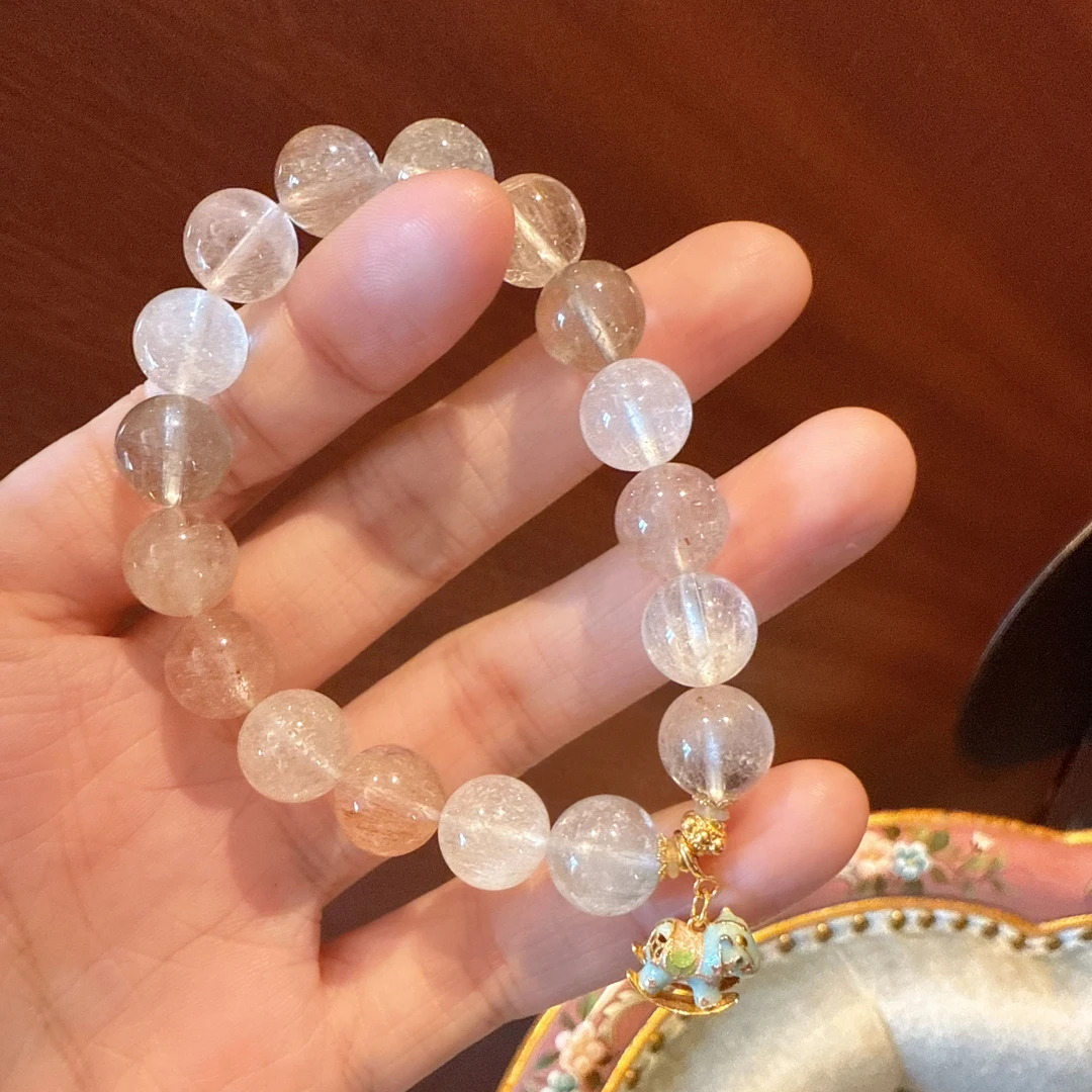 Q106兔毛水晶未镶嵌手串218