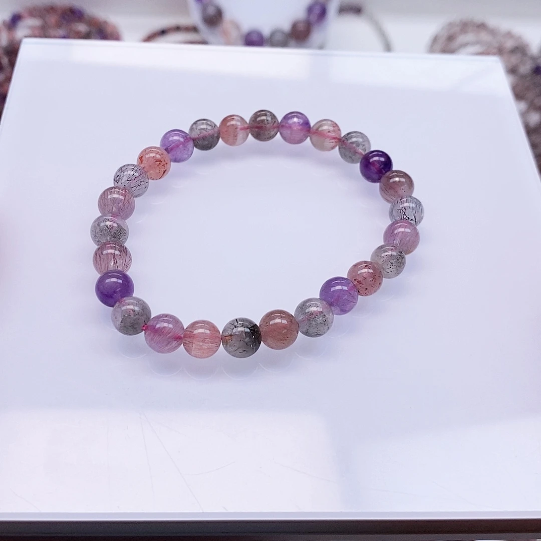 手链未镶嵌水晶超七手串