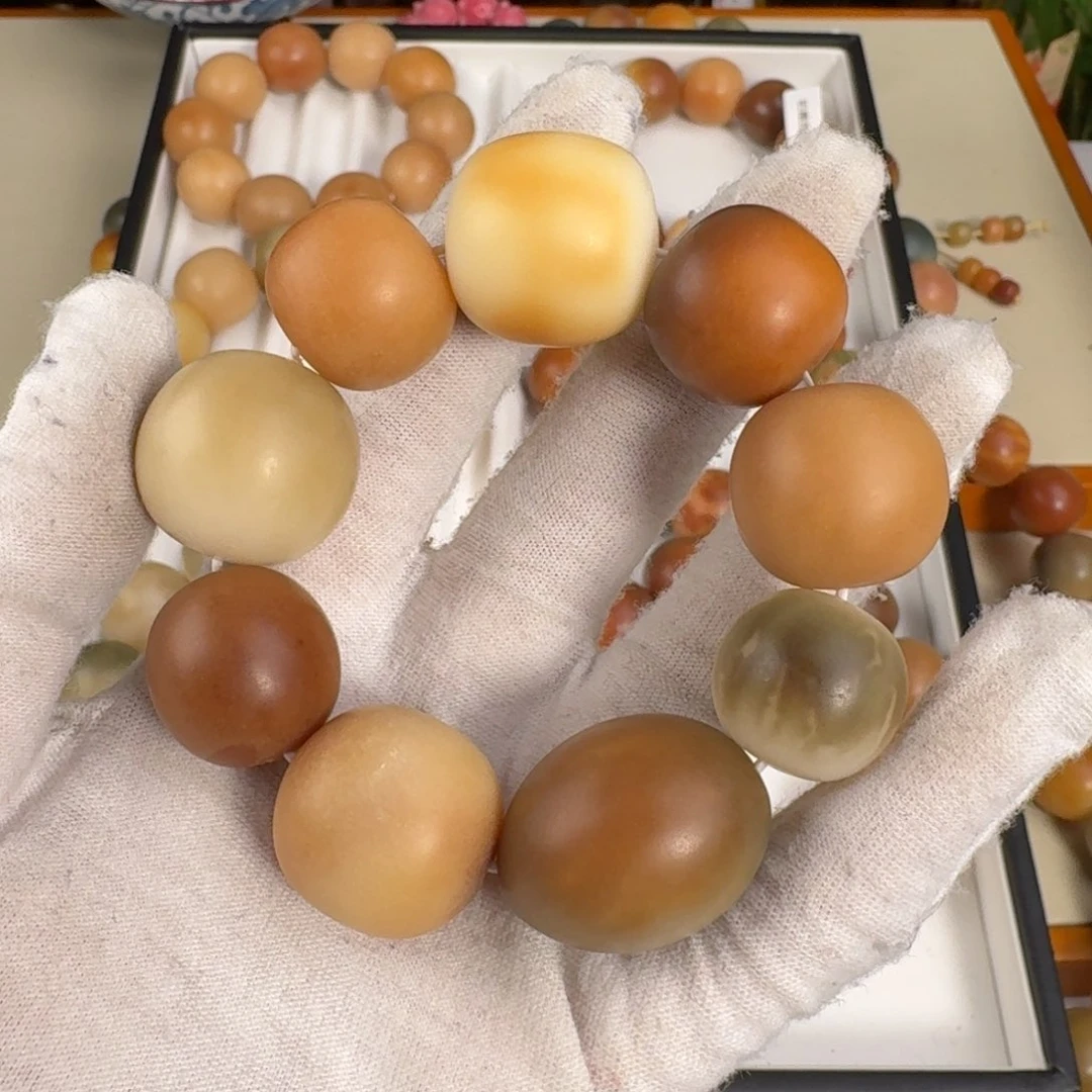 白玉菩提吊坠微福利手捻不退换