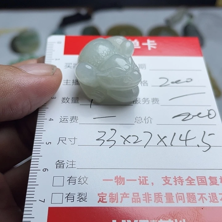 翡翠未镶嵌颈饰貔貅