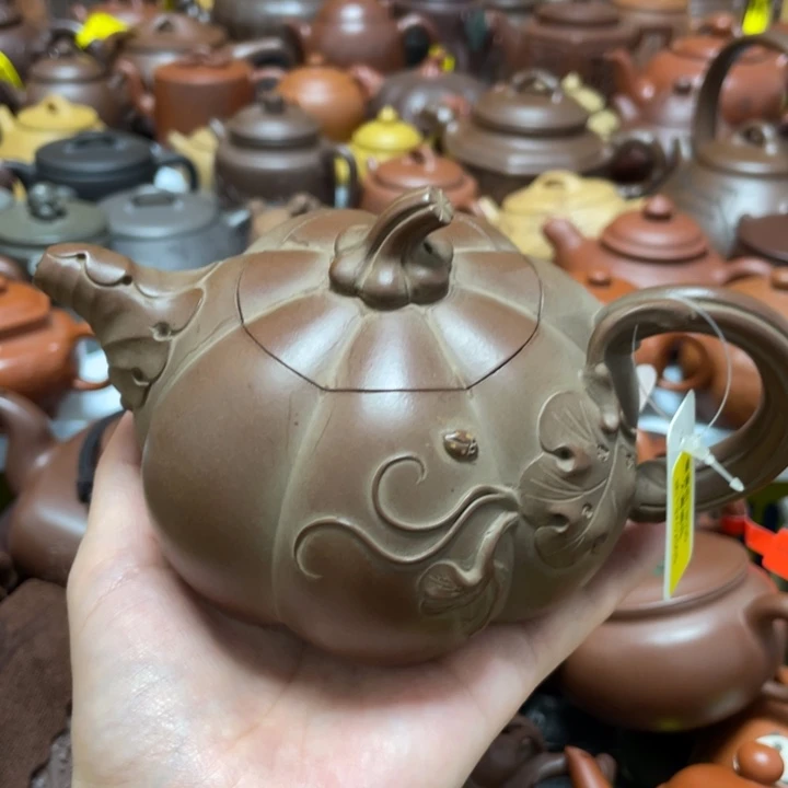 2***4茶壶底槽青紫砂艺术作品