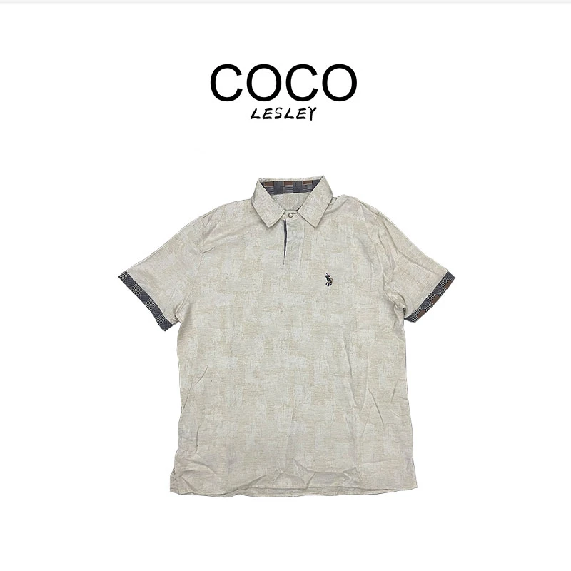 COCO LESLEY 大牌刺绣百搭polo衫T恤潮
