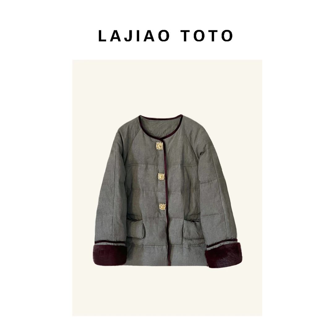 LAJIAO TOTO【罗马冬日】高级感短款舒适保暖冬季鹅绒服#BD302
