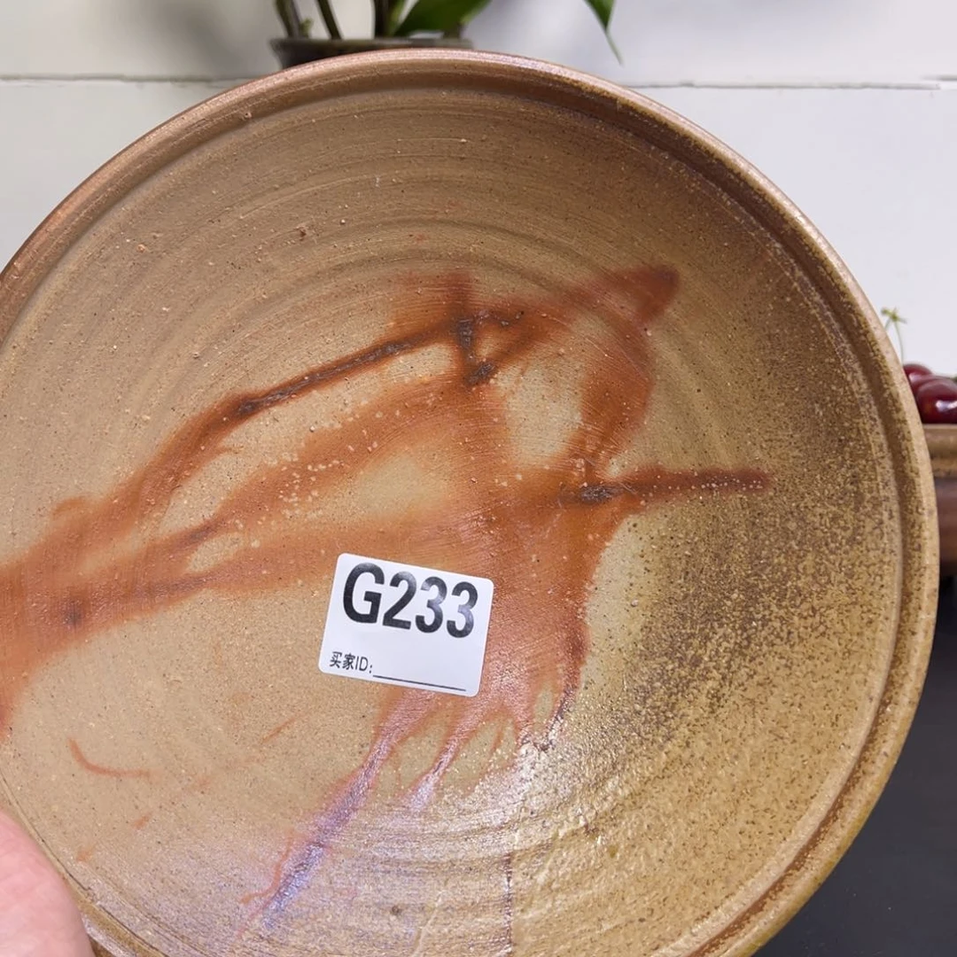 备前烧作品 好看的满盘子