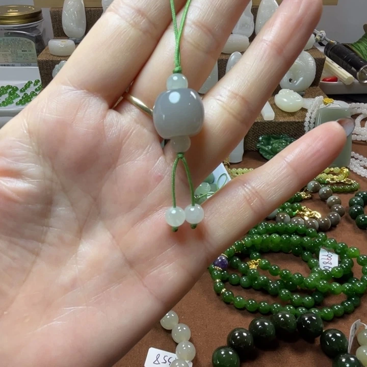和田玉未镶嵌手机链
