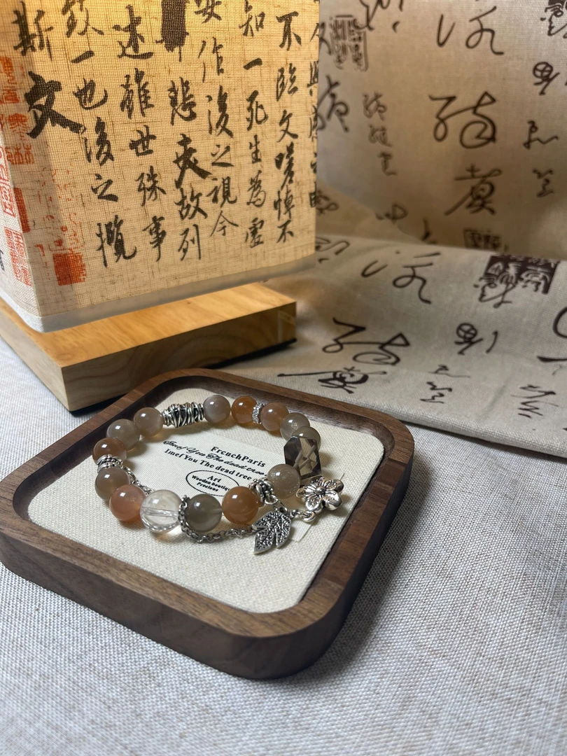 NNC001 糖果月光美拉德色系天然月光石 DIY原创 多样性发货