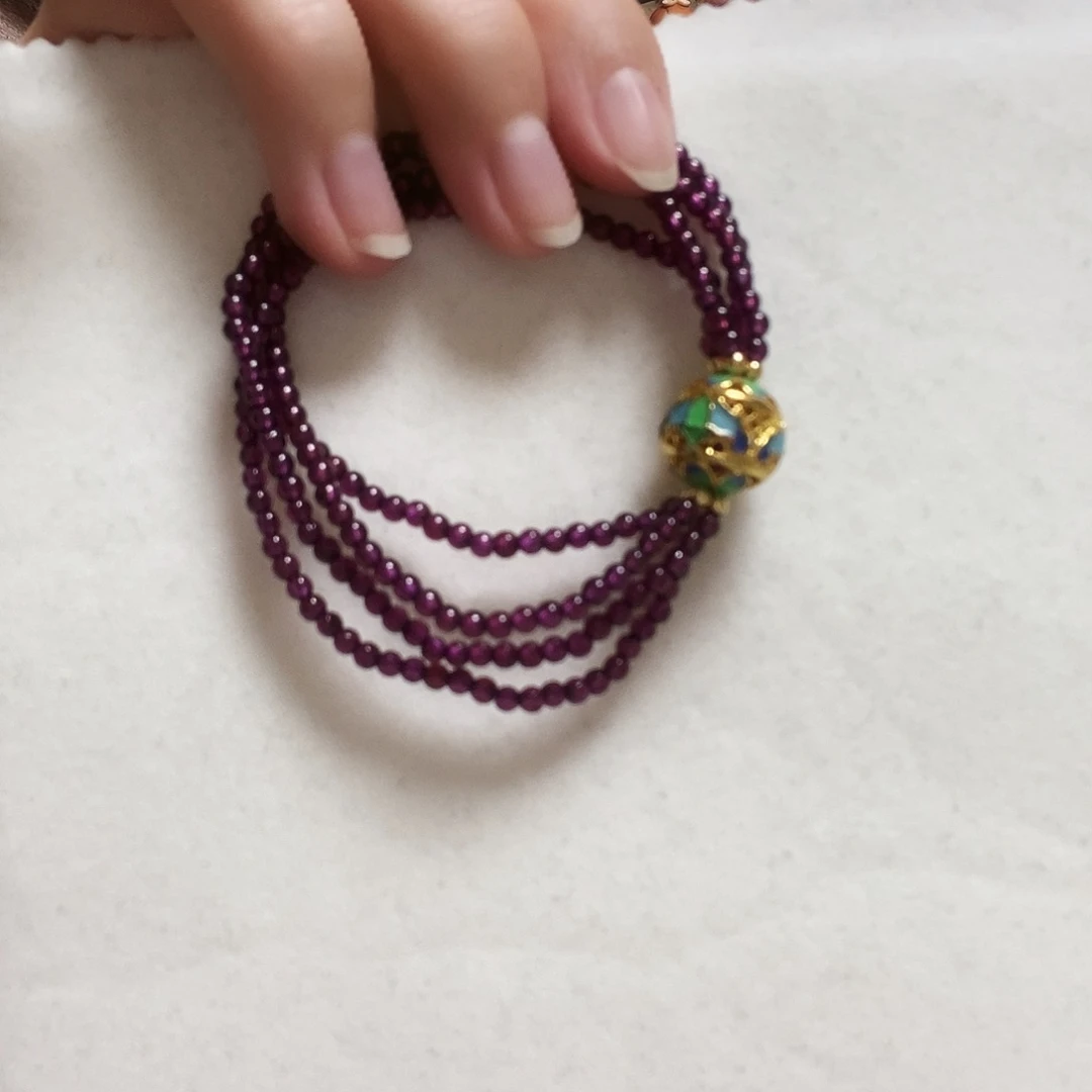 石榴石手串合金简单