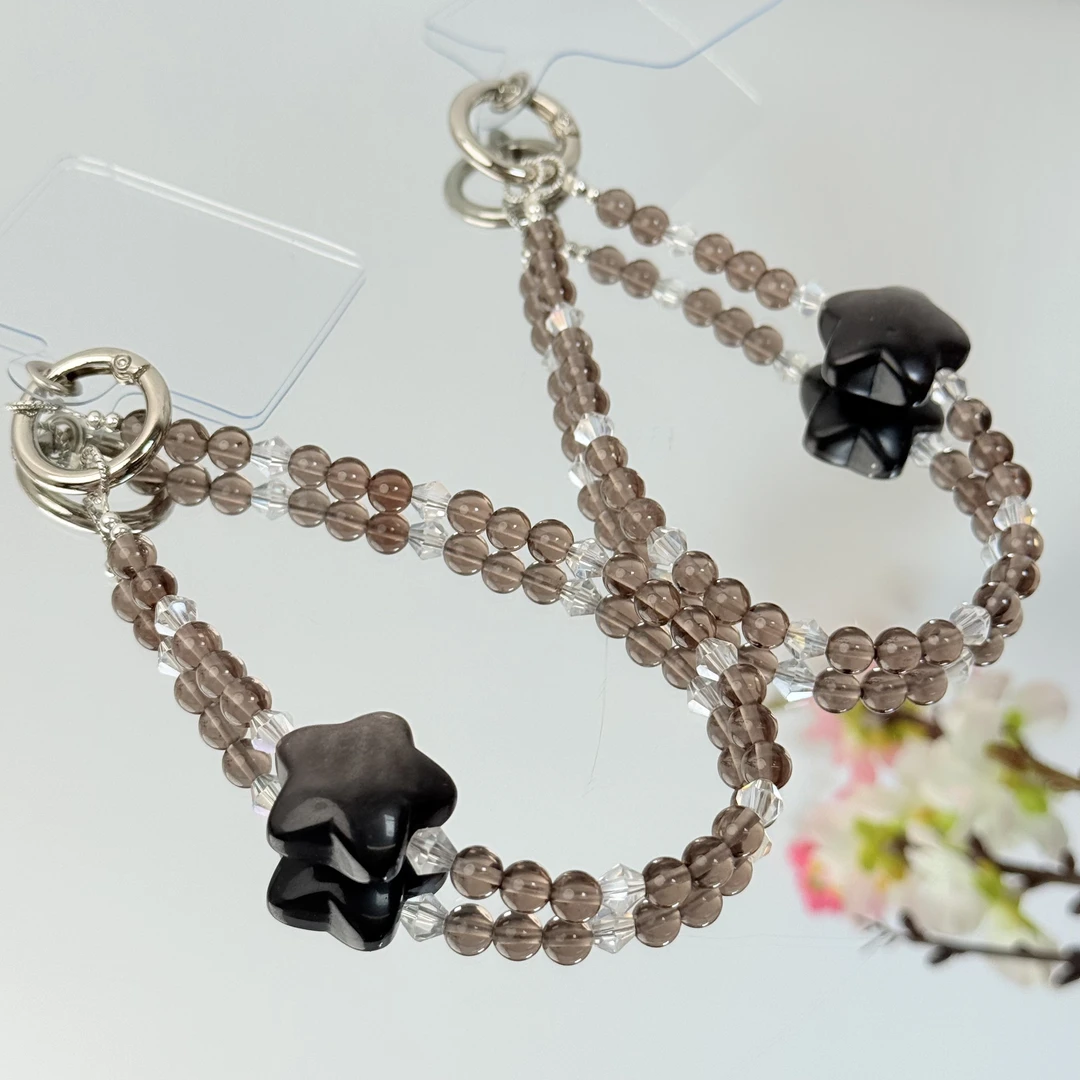 【银曜冰星星】冰曜石琉璃6mm挂件手机挂面小仙多样性发其一