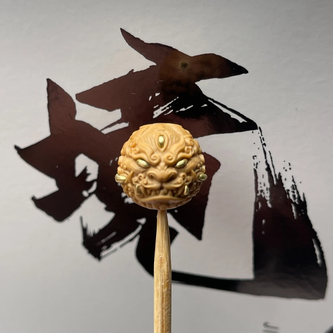 【猴头配饰】单颗机雕配饰手工精修