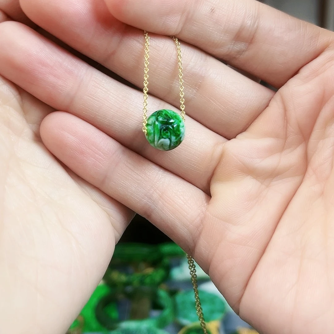 翡翠颈饰未镶嵌吊坠多样性发货