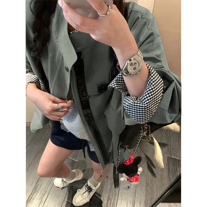 加州之旅~ 高级感宽松休闲中长款英伦风小个子风衣外套女