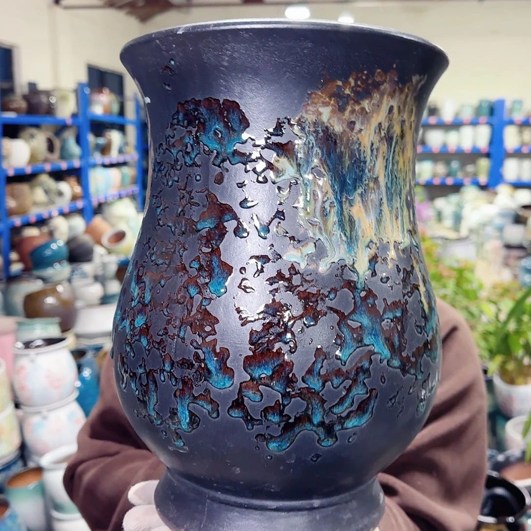 紫砂花盆高30口20