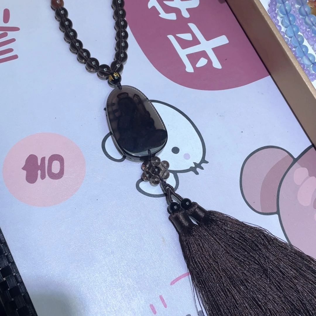 黑曜岩车挂未镶嵌