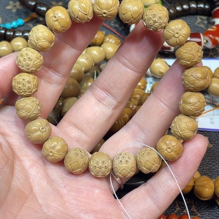 猴头核桃手串猴头核桃单圈莲花