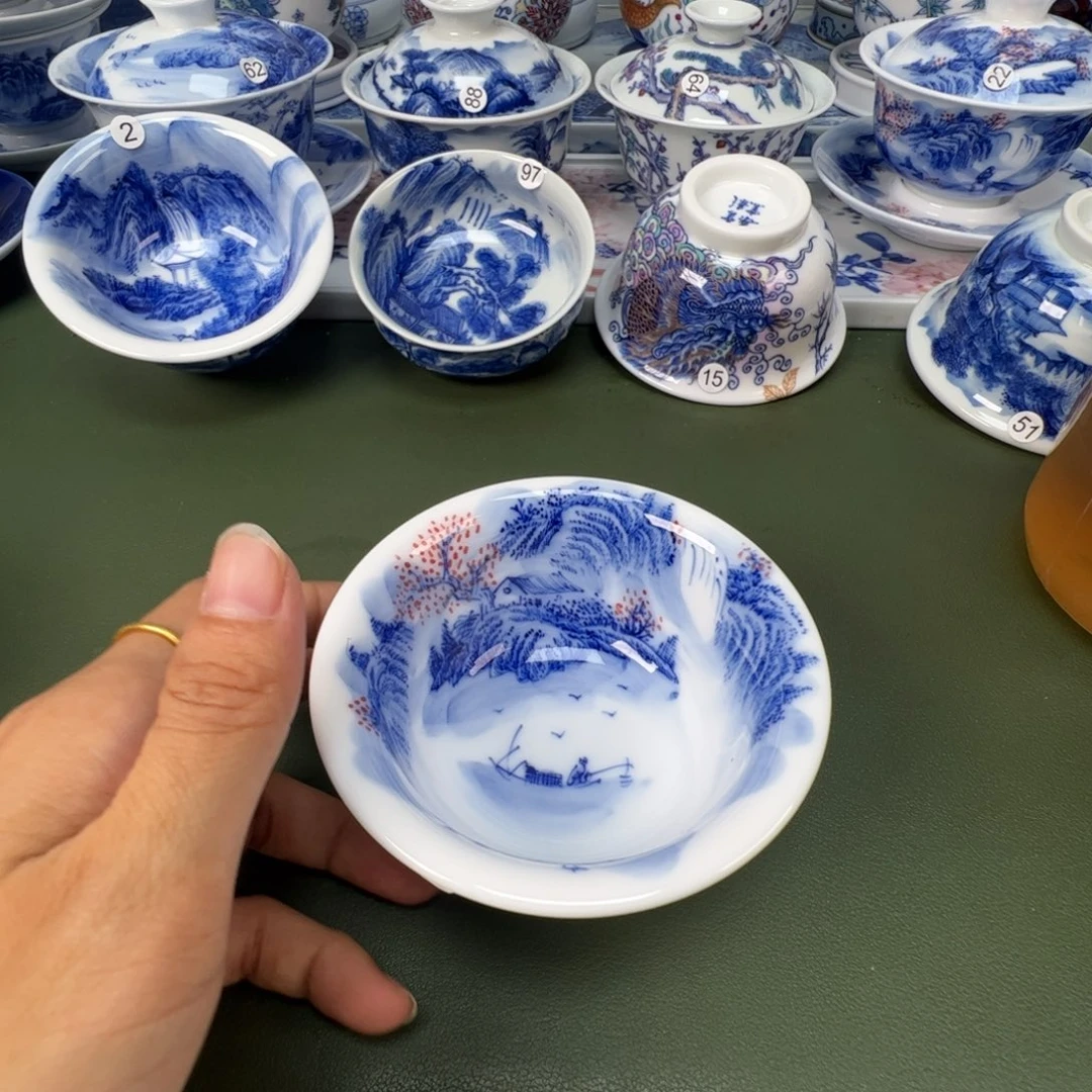 景德镇纯手工纯手绘茶具木木5