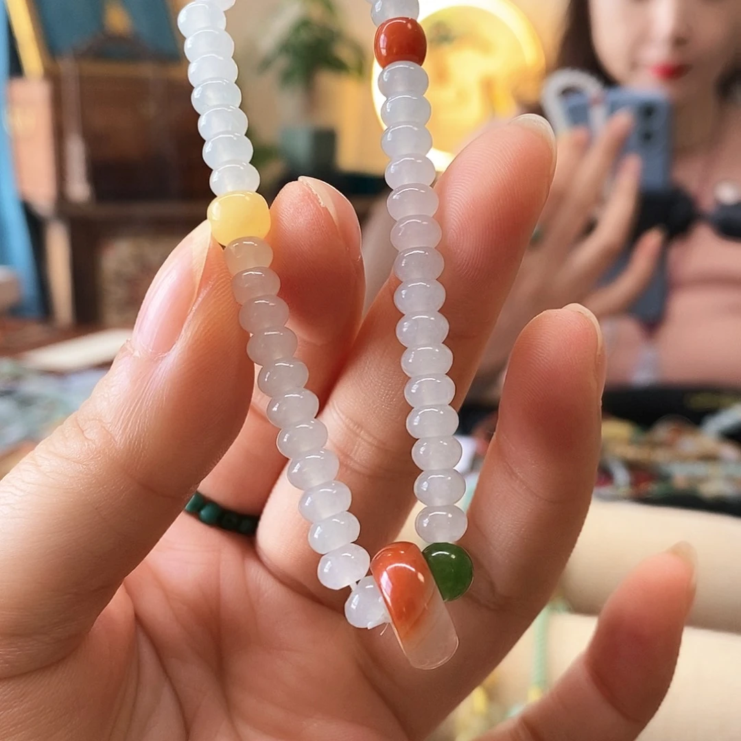 翡翠手链未镶嵌翡翠手串