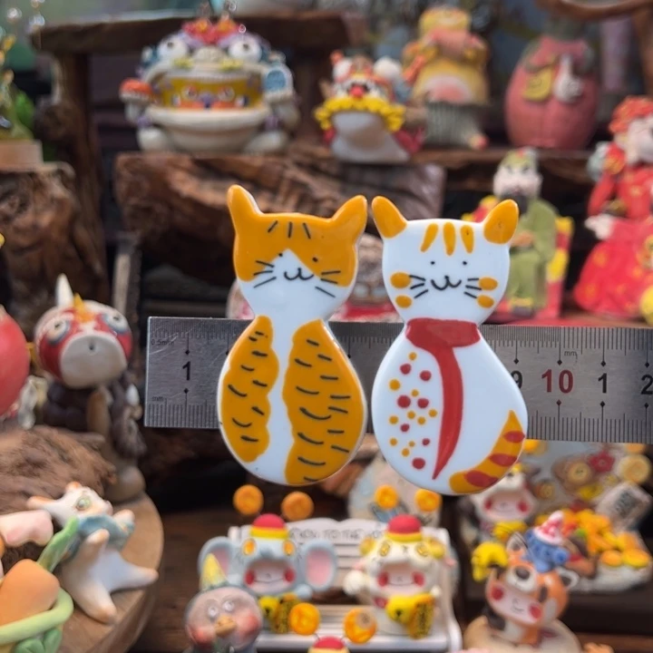 陶摆件小镇青花每日有新品