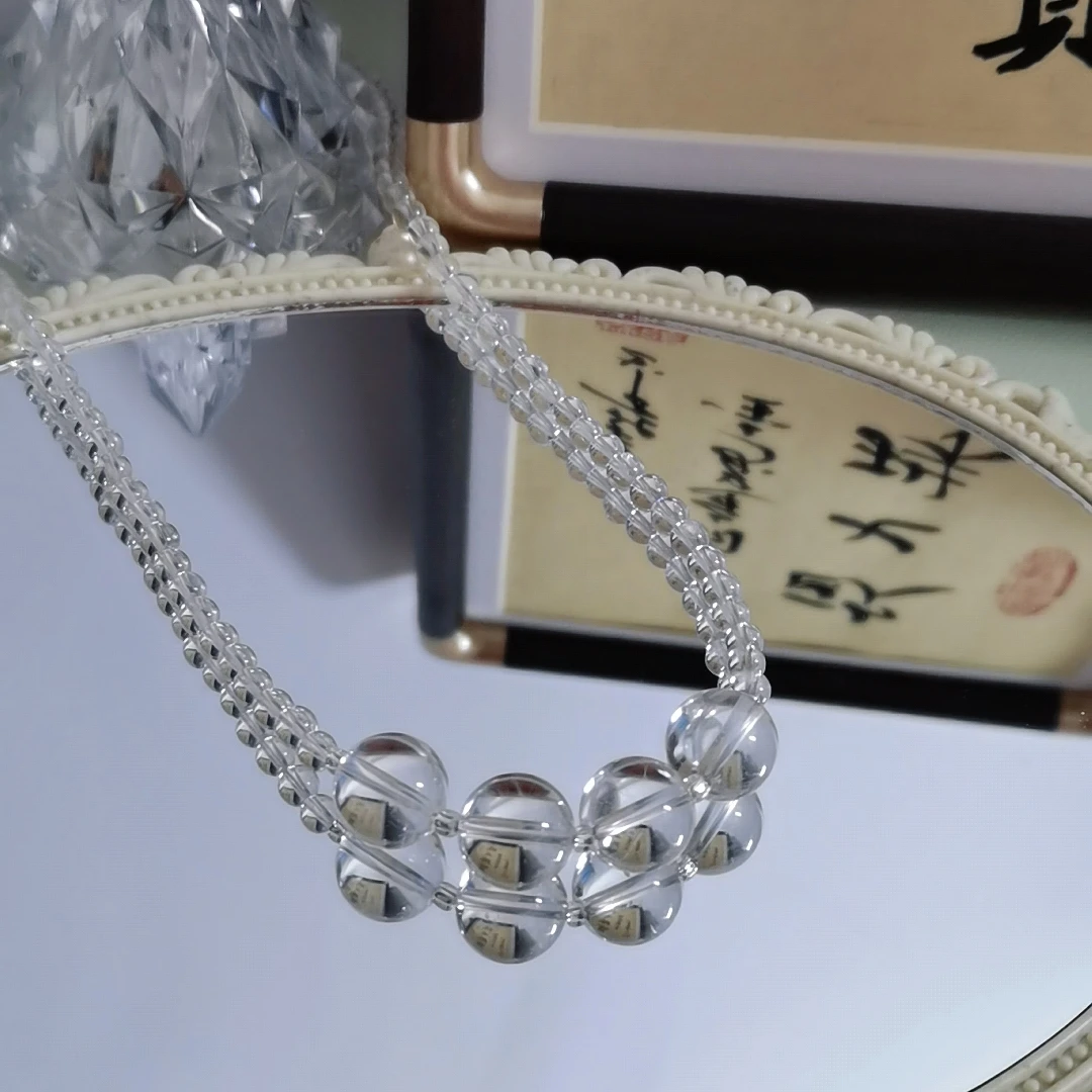 【直播链接】天然水晶锁骨链女款轻奢小众高级多样性发一