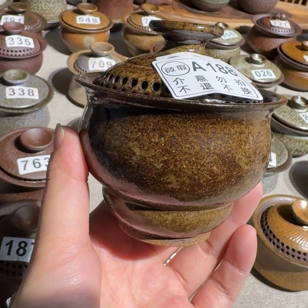 瓷摆件粗瓷茶具素胎无釉